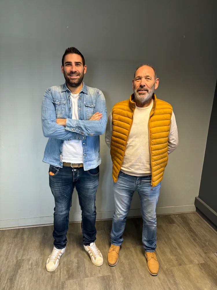 Alexis et José Pinto, dirigeants de la SARL Pinto José à Dracy-le-Fort