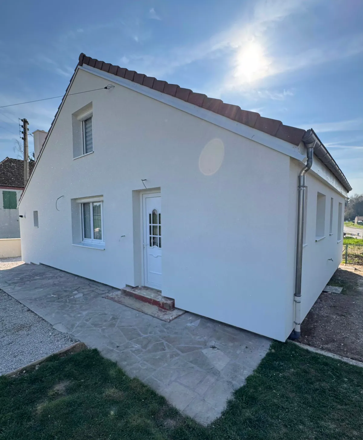 Chantier isolation par l'extérieur (ite) (photo 1) — réalisation SARL Pinto José, Saône-et-Loire